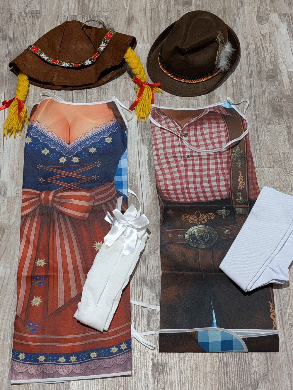 Oktoberfest His/Hers Apron Costume Set